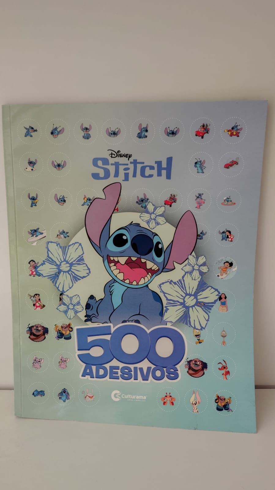 Livro stitch 500 adesivos