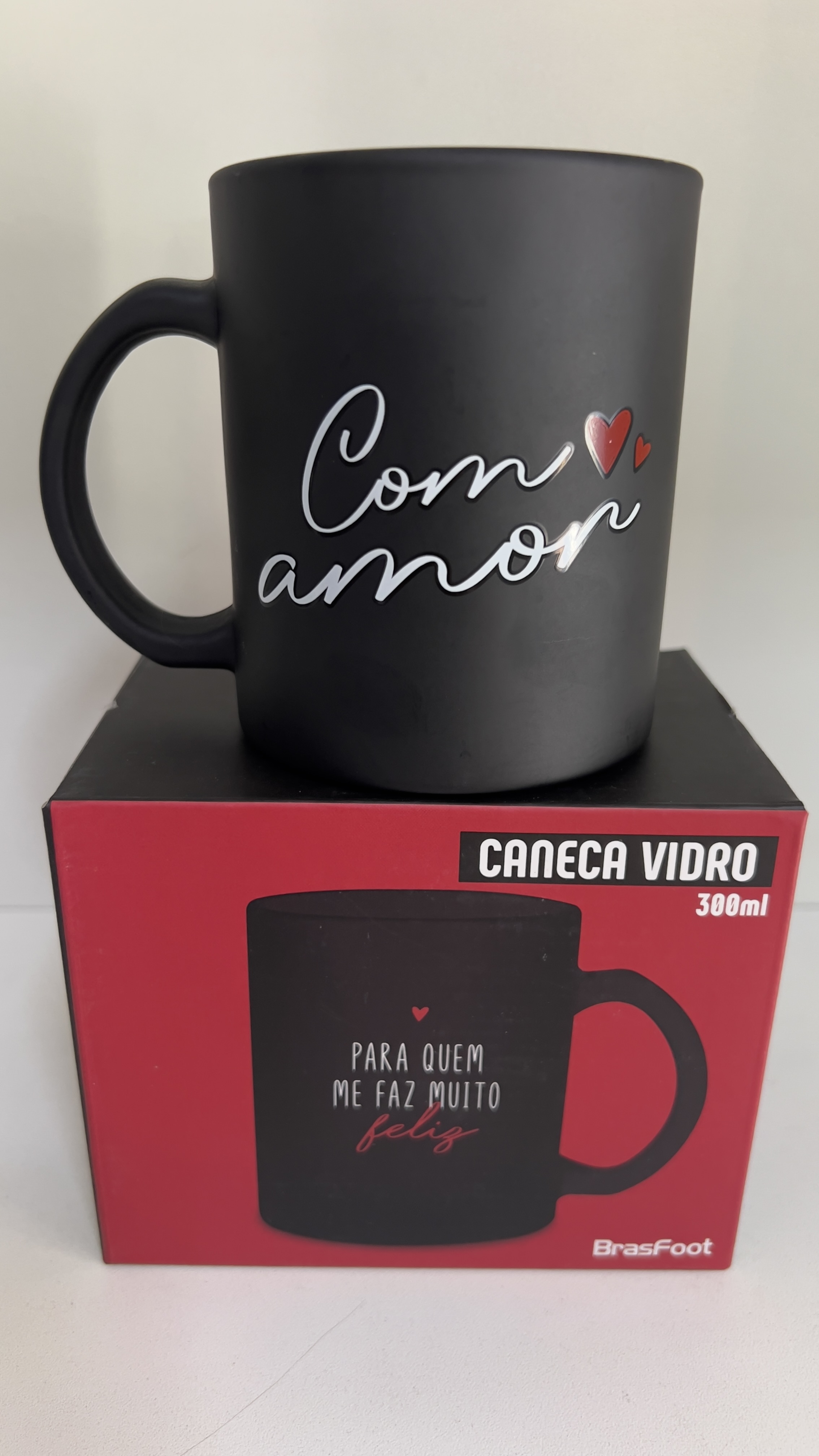 Caneca Porcelana 300ml Com Amor
