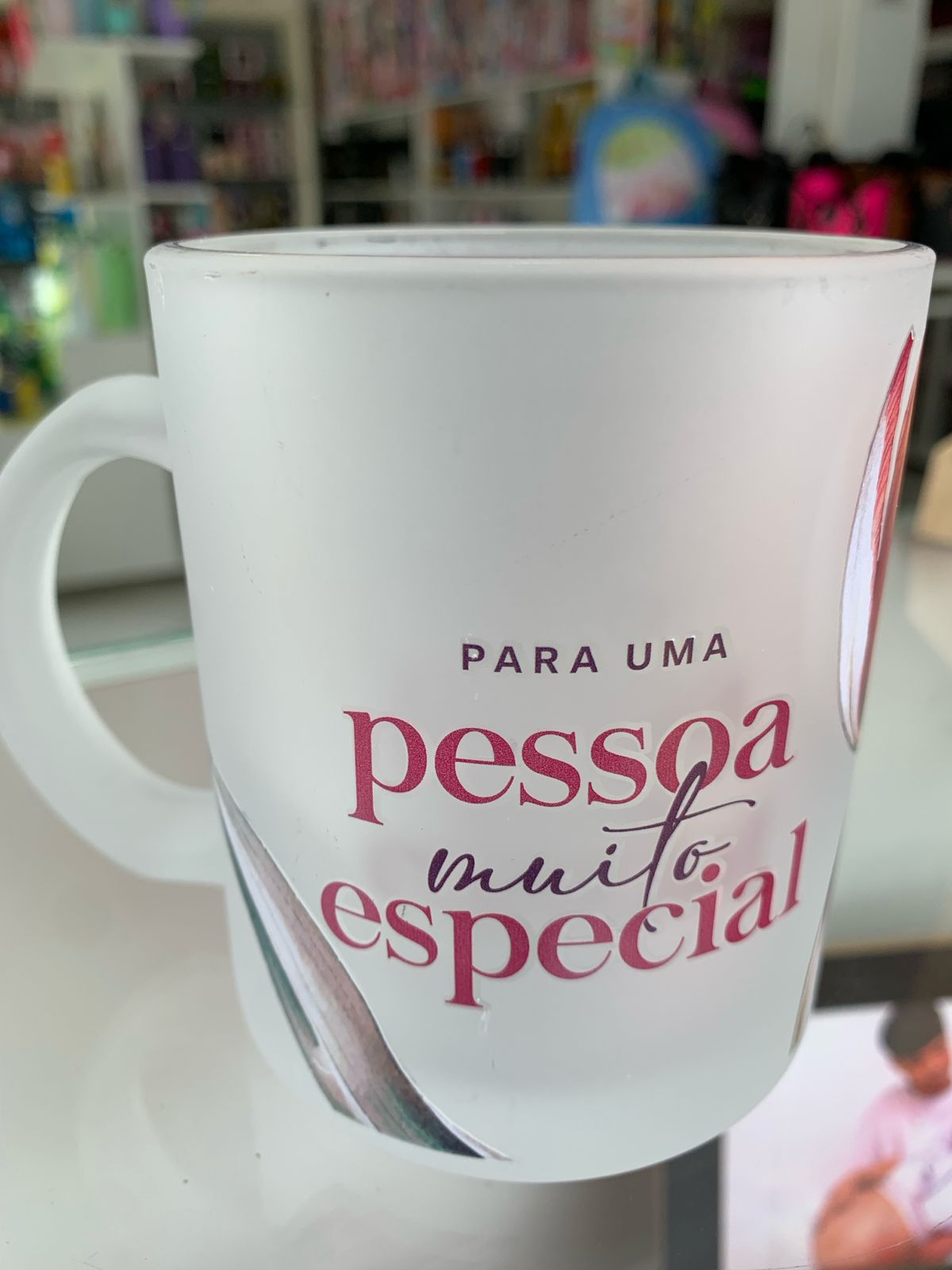 Caneca vidro 300ml- Para uma pessoa muito especial