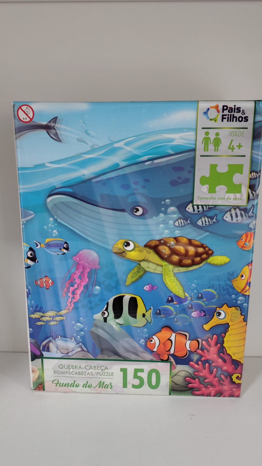 Quebra cabeça fundo do mar 150pçs