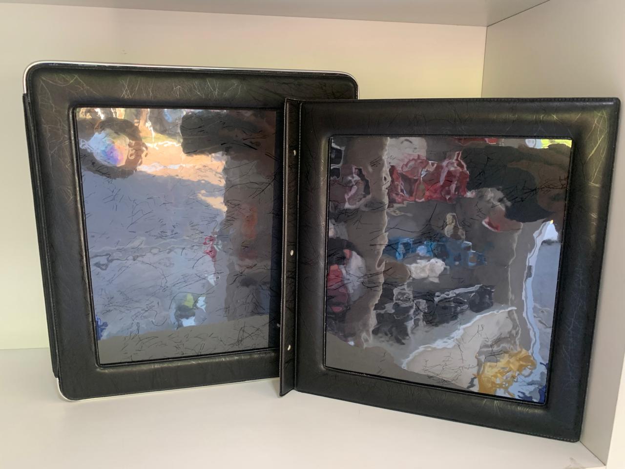 Álbum com Visor de Capa, maleta grande para fotos 15x21