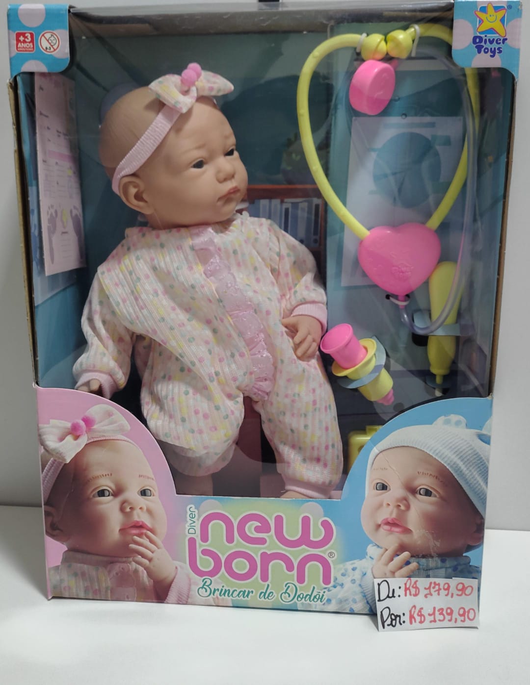 Boneca newborn brincar de dodoi