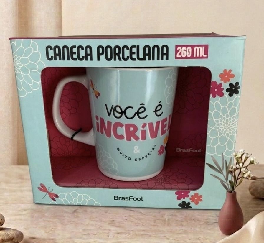 Caneca Porcelana Premium - Você é Incrível