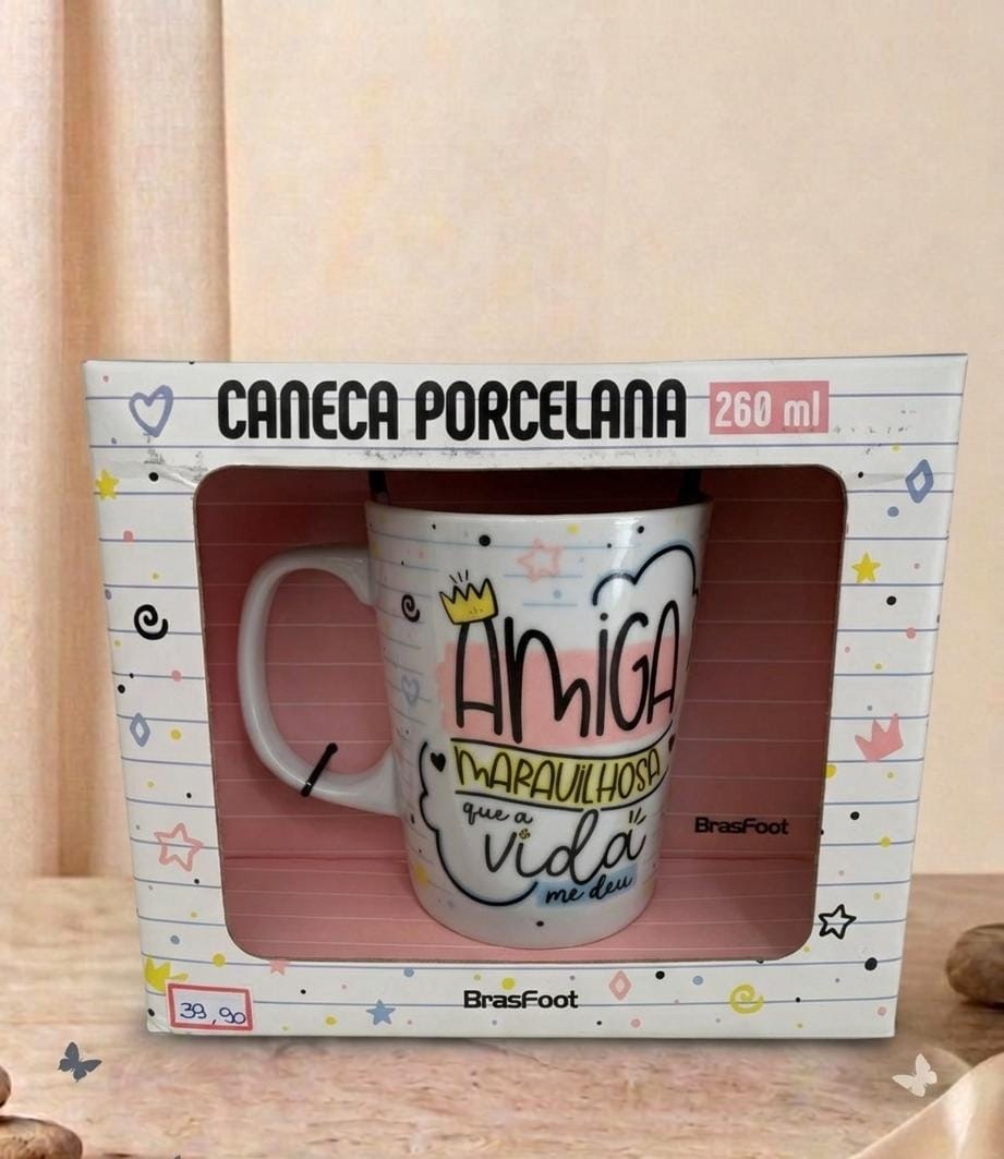 Caneca Premium - Amiga Maravilhosa