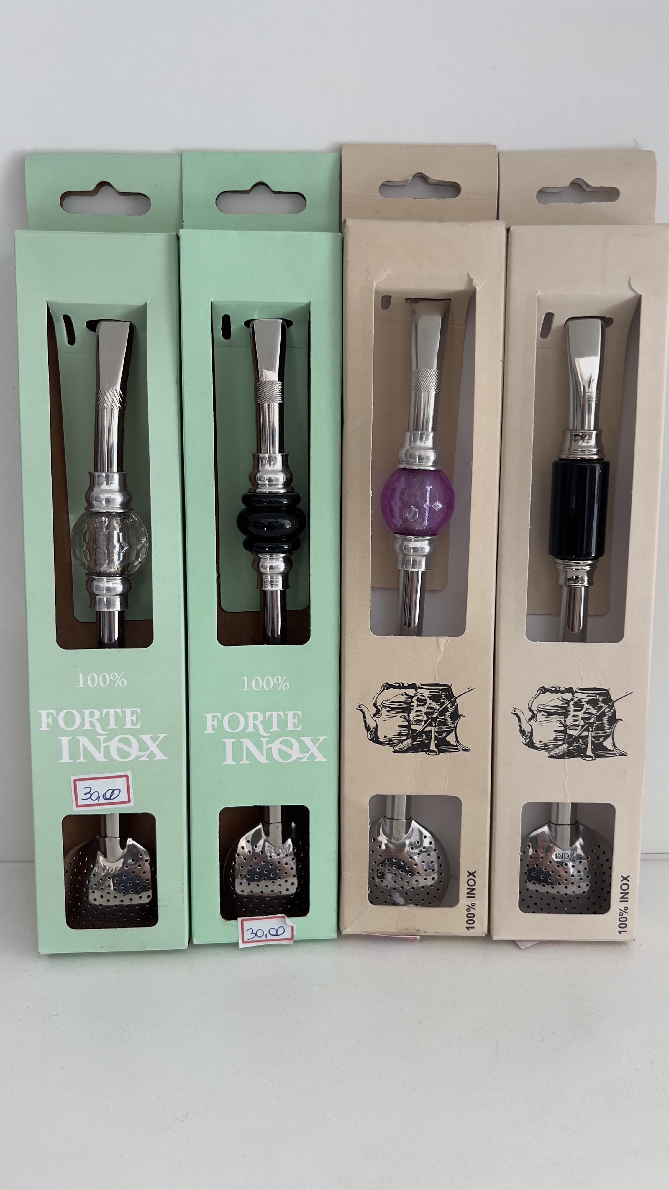 Bomba de inox prata