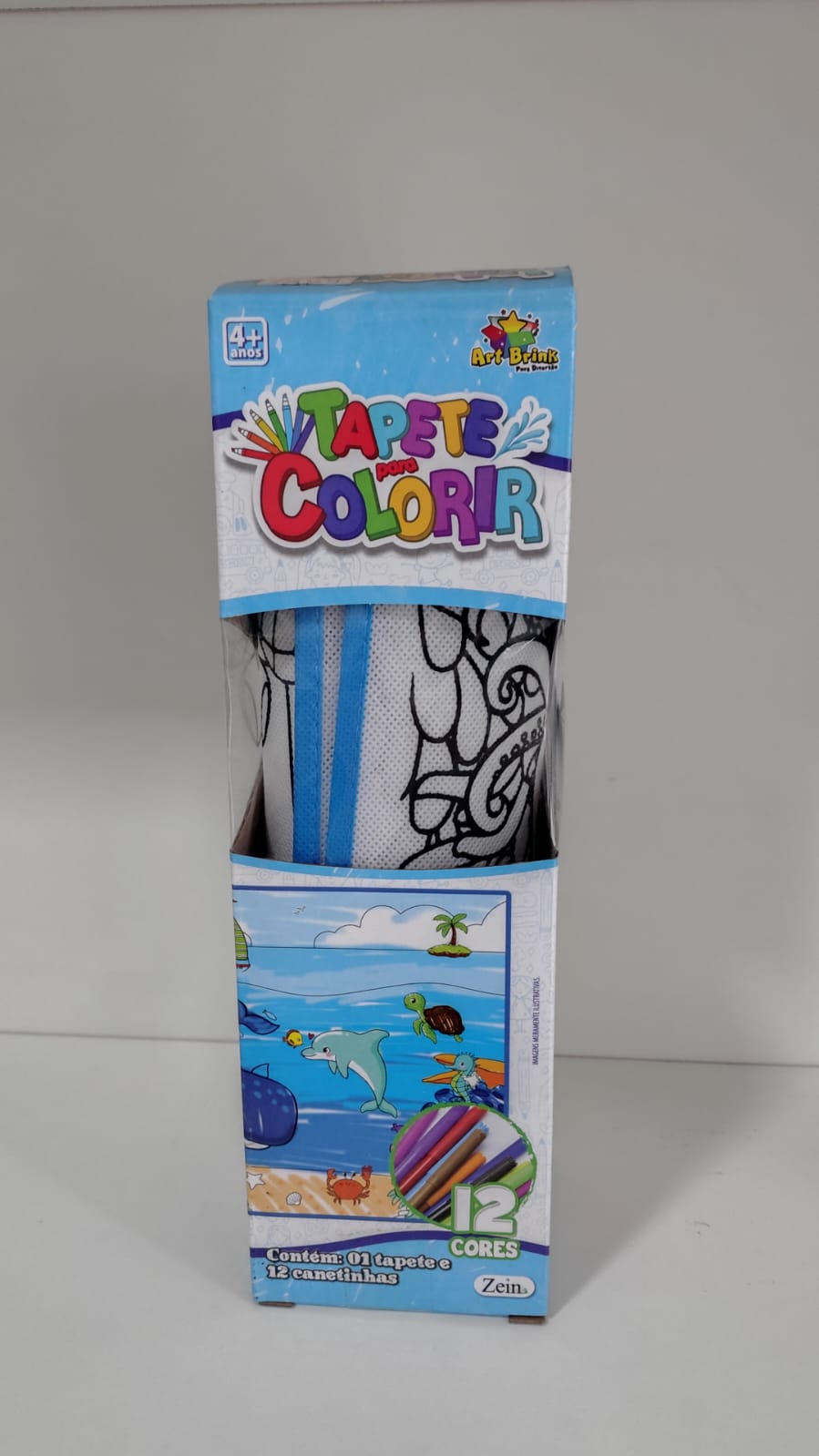 Tapete para colorir fundo do mar