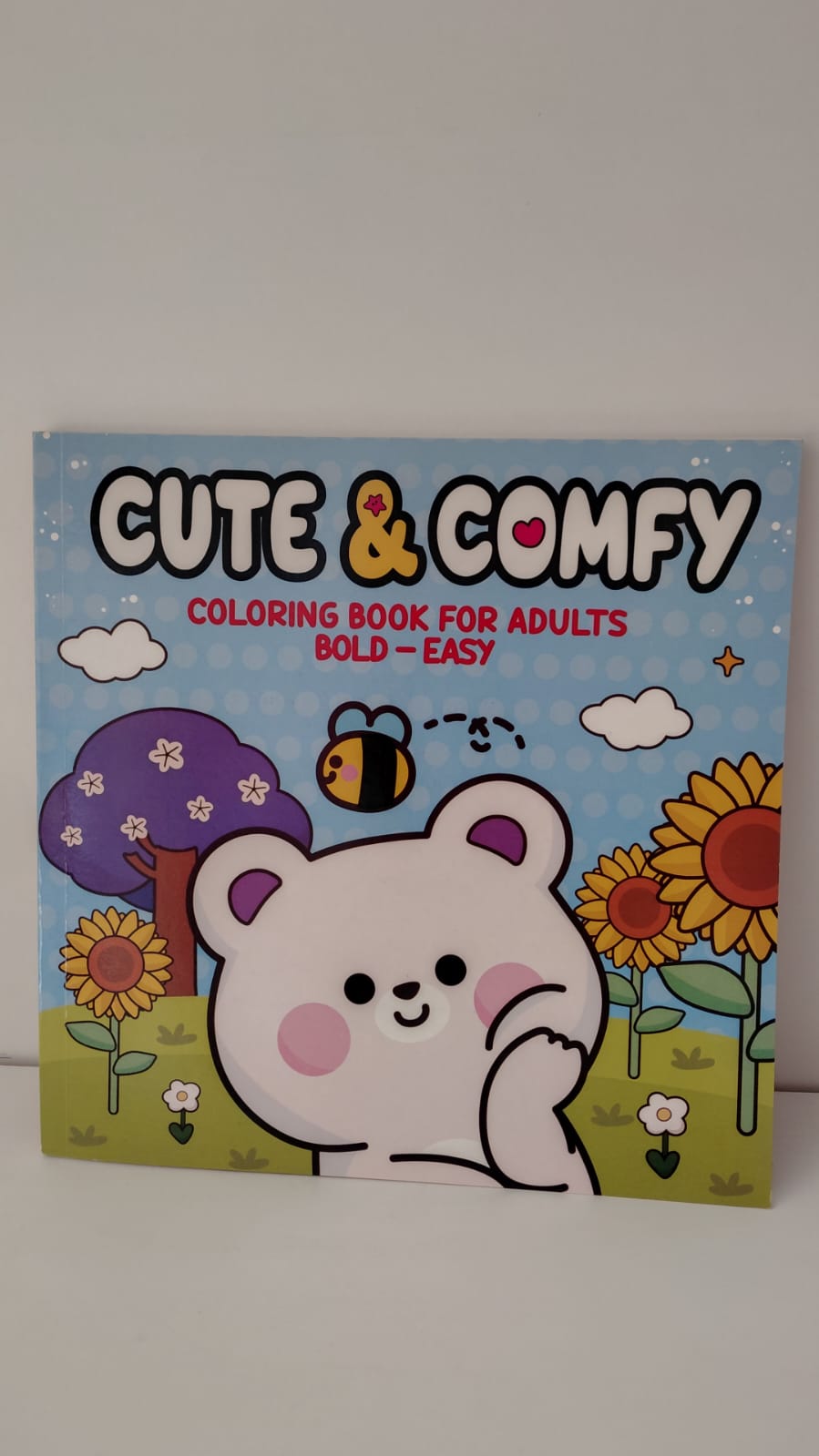 livro de pintar cute e comfy ursinho