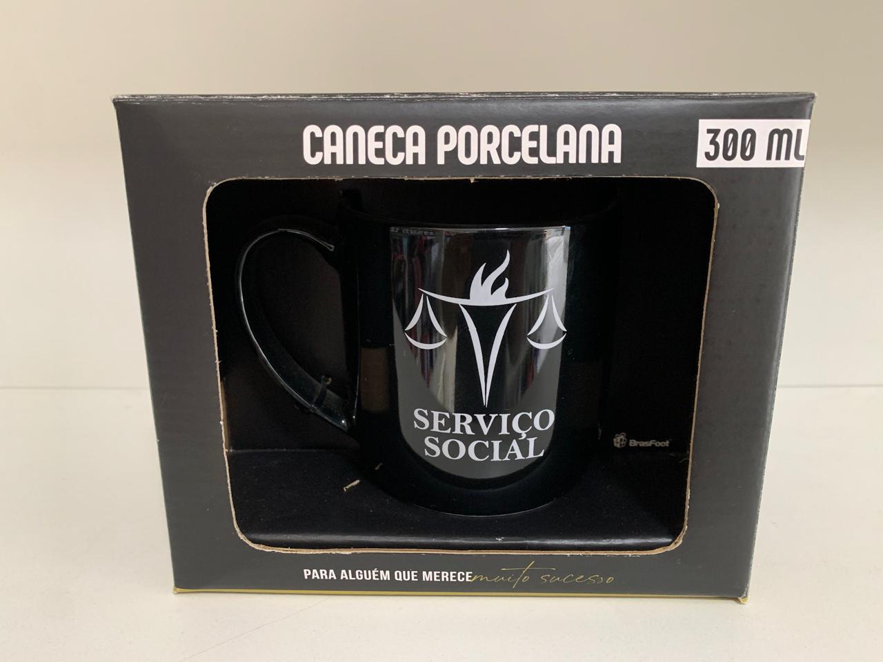 Caneca Porcelana Premium - Serviço Social