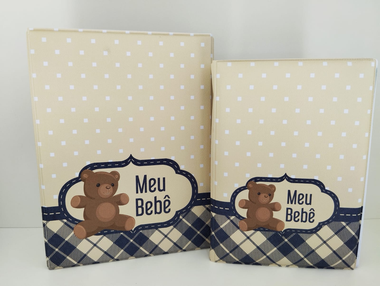 Álbum de Bebê, maleta pequena para 100 fotos 15x21