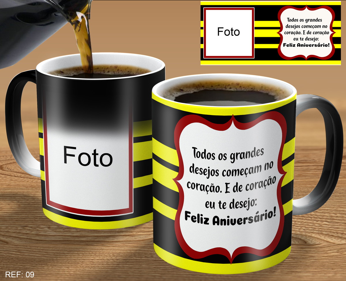 Caneca Mágica Personalizada com foto