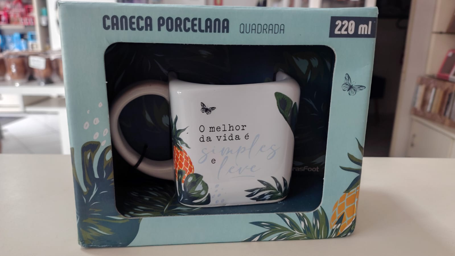 Caneca quadrada O melhor da Vida