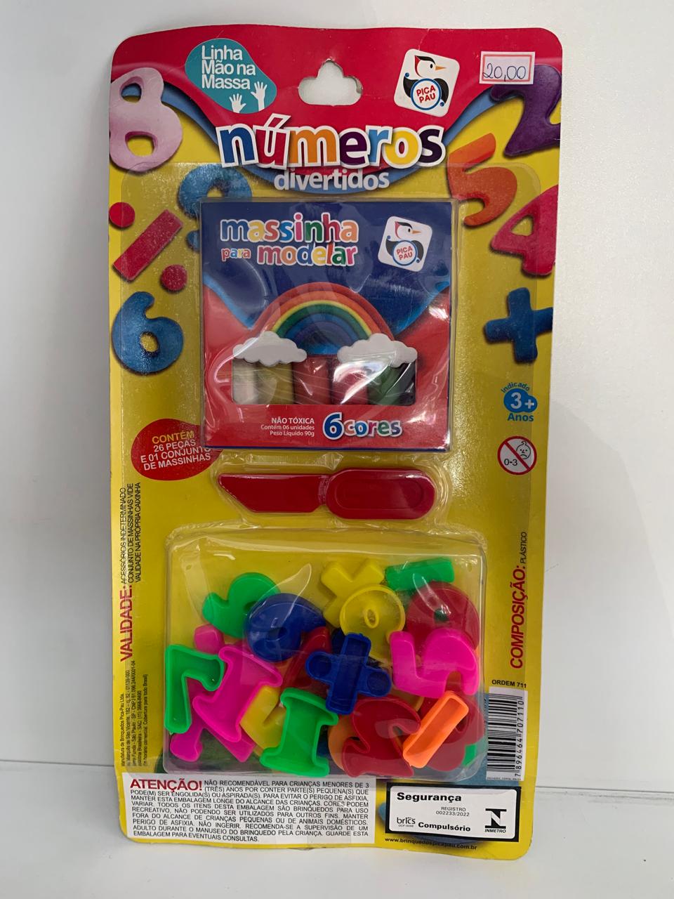 Kit de Massinha números divertidos