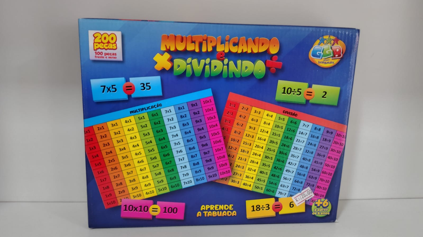 Jogo multiplicando e dividindo 200pçs